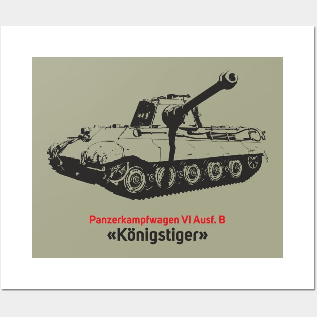 German World War II Konigstiger tank Wall Art by FAawRay